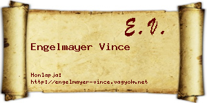 Engelmayer Vince névjegykártya